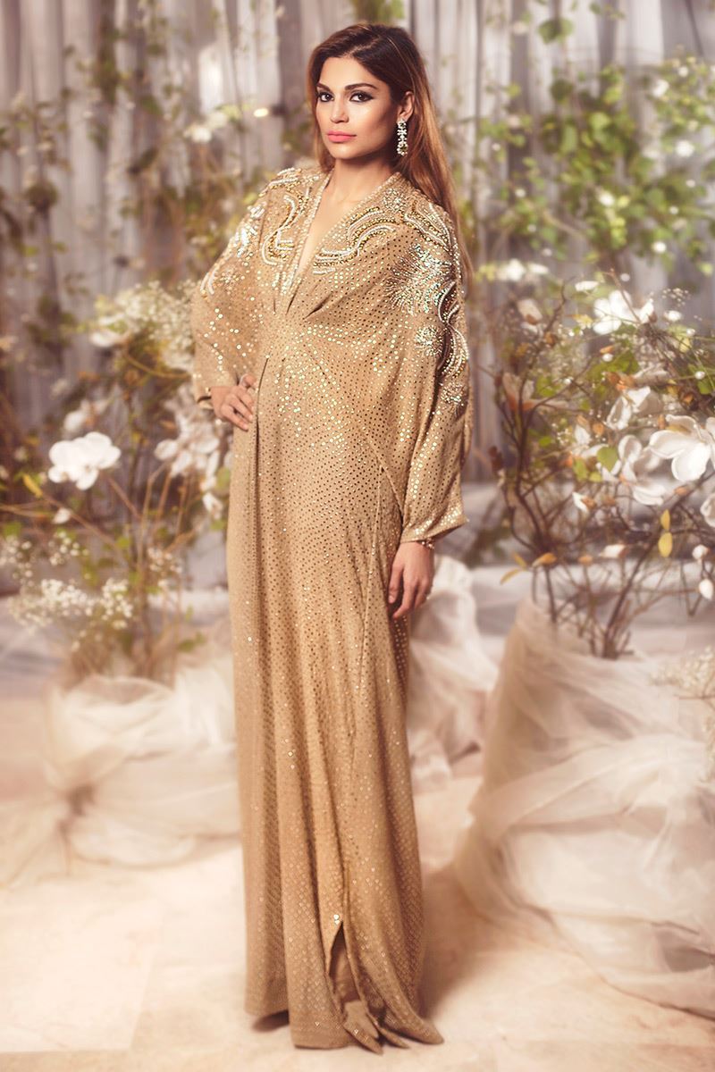 Gold 2025 sequin kaftan