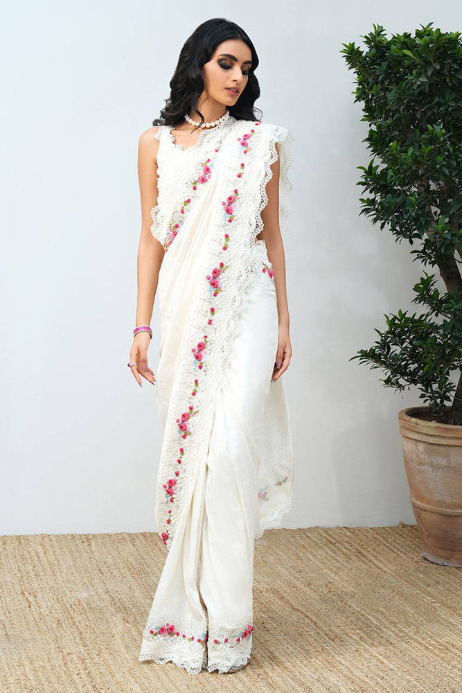 Saree Shaper - White – Haseen Saree by Sidra